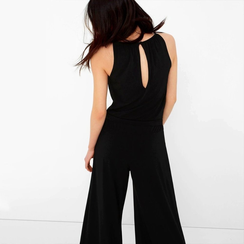 White House Black Market | Matte Jersey Belted Wide-Leg Jumpsuit | NWOT - Picture 6 of 9